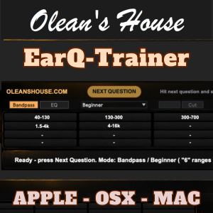 Olean’s House Ear Trainer interface for macOS